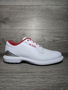 Nike Air Jordan ADG 5 Golf Shoes White Fire Red Men’s Sz 8 FQ6642-101 Brand New